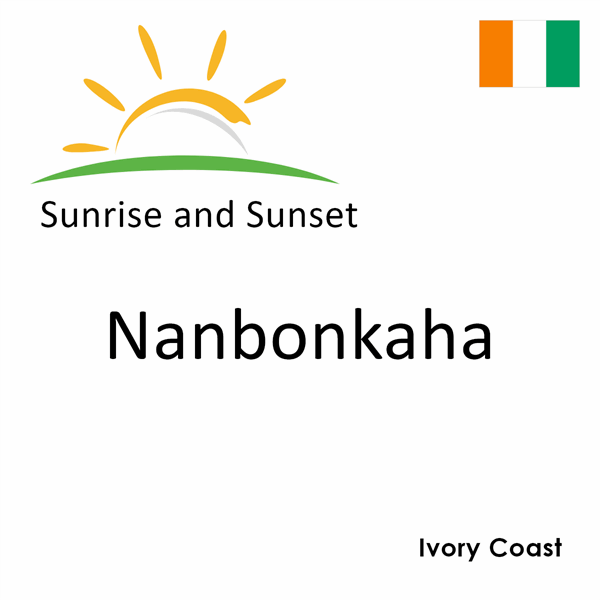 Sunrise and sunset times for Nanbonkaha, Ivory Coast