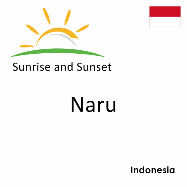 Sunrise and sunset times for Naru, Indonesia