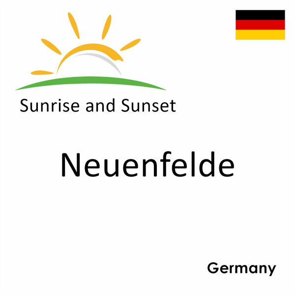 Sunrise and sunset times for Neuenfelde, Germany