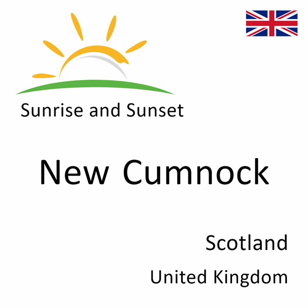Sunrise and sunset times for New Cumnock, Scotland, United Kingdom
