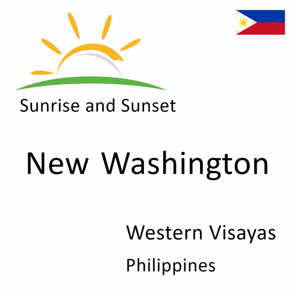 Sunrise and sunset times for New Washington, Western Visayas, Philippines
