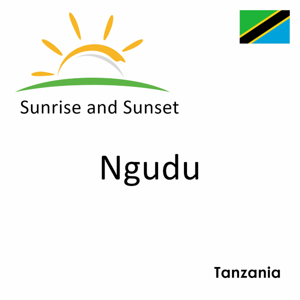 Sunrise and sunset times for Ngudu, Tanzania