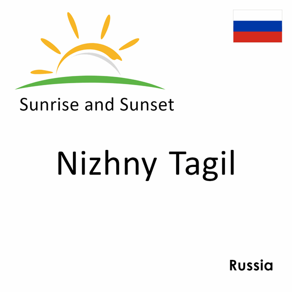 Sunrise and sunset times for Nizhny Tagil, Russia