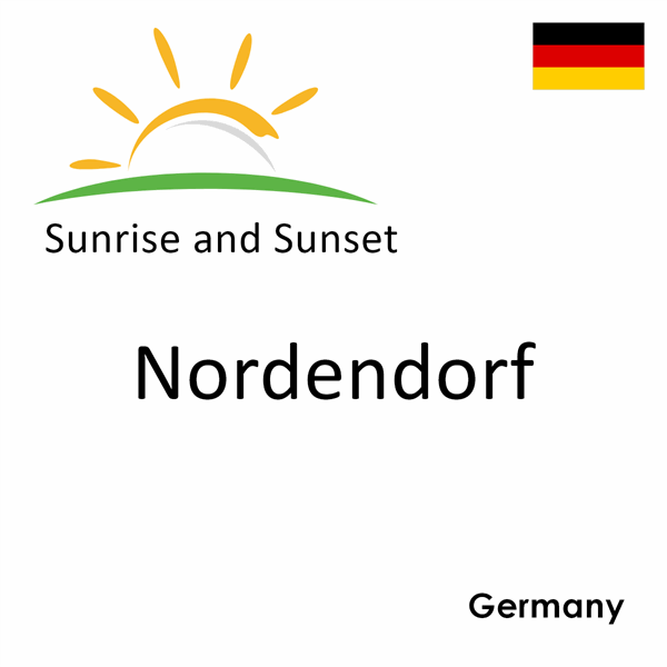 Sunrise and sunset times for Nordendorf, Germany