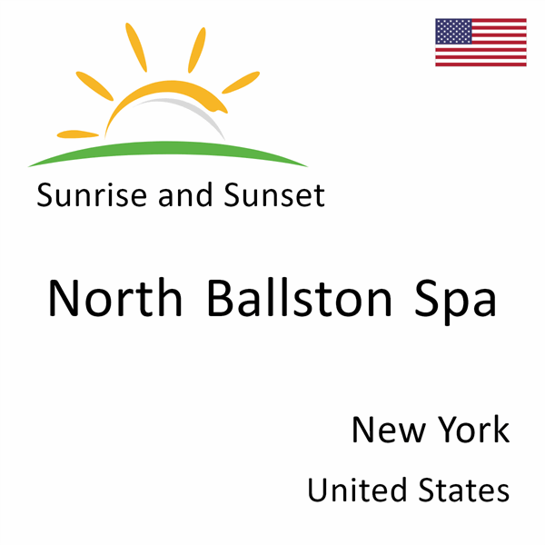 Sunrise and sunset times for North Ballston Spa, New York, United States