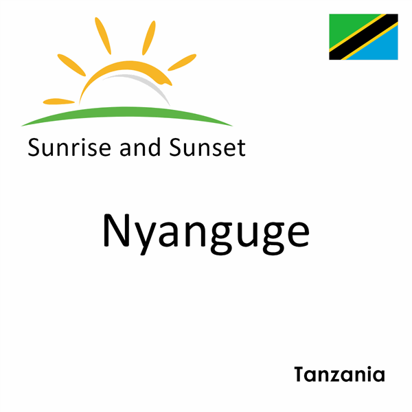 Sunrise and sunset times for Nyanguge, Tanzania