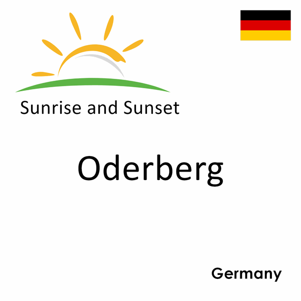 Sunrise and sunset times for Oderberg, Germany