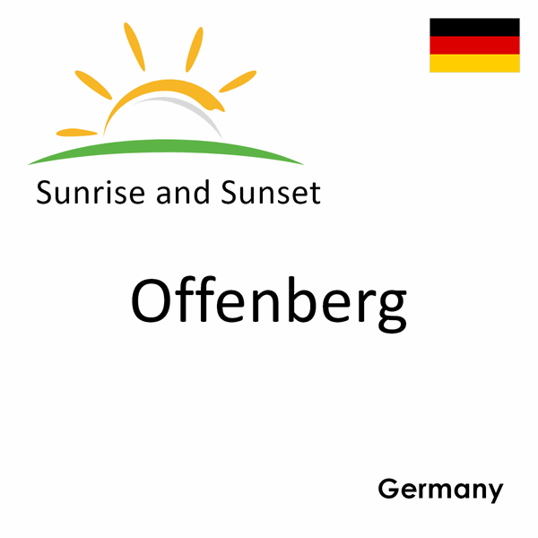Sunrise and sunset times for Offenberg, Germany