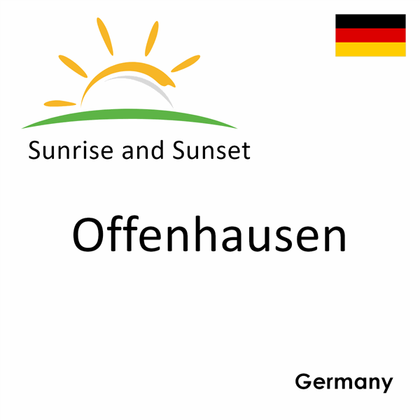 Sunrise and sunset times for Offenhausen, Germany