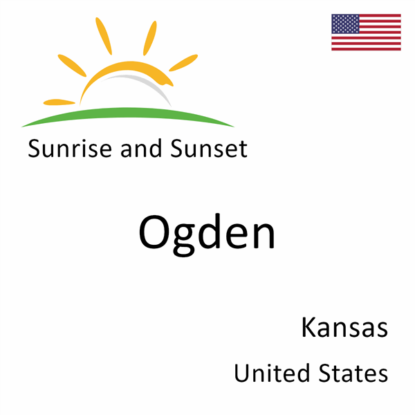 Sunrise and sunset times for Ogden, Kansas, United States