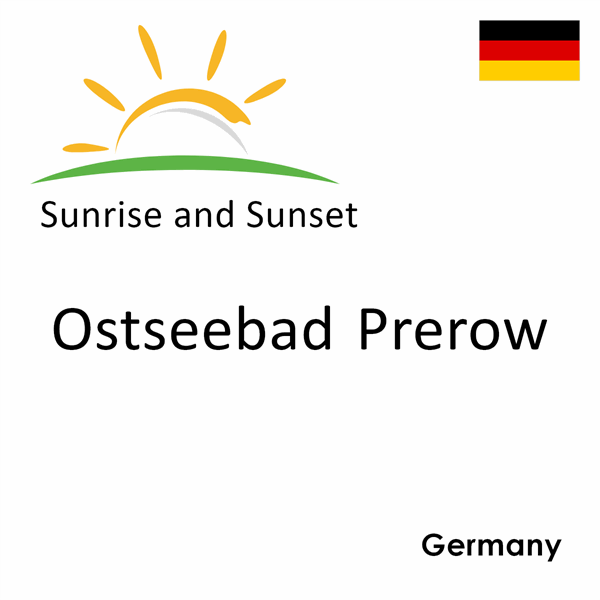 Sunrise and sunset times for Ostseebad Prerow, Germany