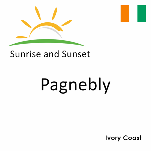 Sunrise and sunset times for Pagnebly, Ivory Coast