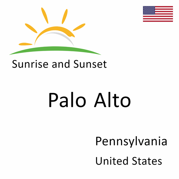 Sunrise and sunset times for Palo Alto, Pennsylvania, United States
