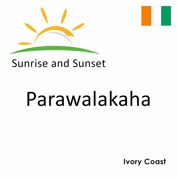 Sunrise and sunset times for Parawalakaha, Ivory Coast