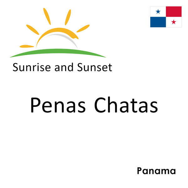 Sunrise and sunset times for Penas Chatas, Panama