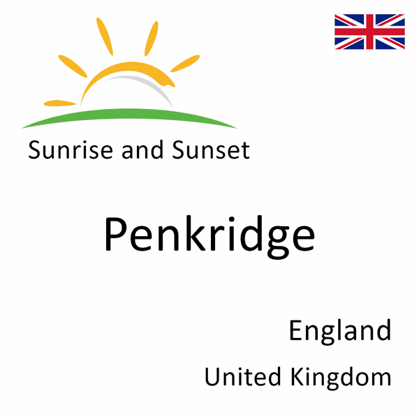 Sunrise and sunset times for Penkridge, England, United Kingdom