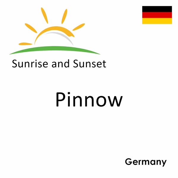 Sunrise and sunset times for Pinnow, Germany