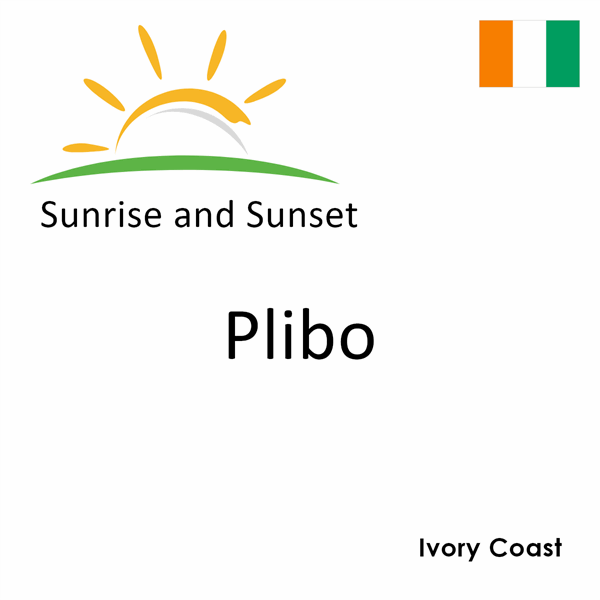 Sunrise and sunset times for Plibo, Ivory Coast