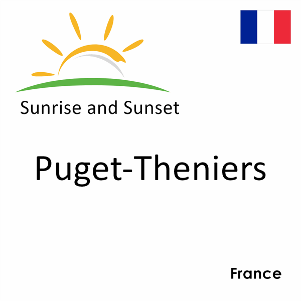 Sunrise and sunset times for Puget-Theniers, France