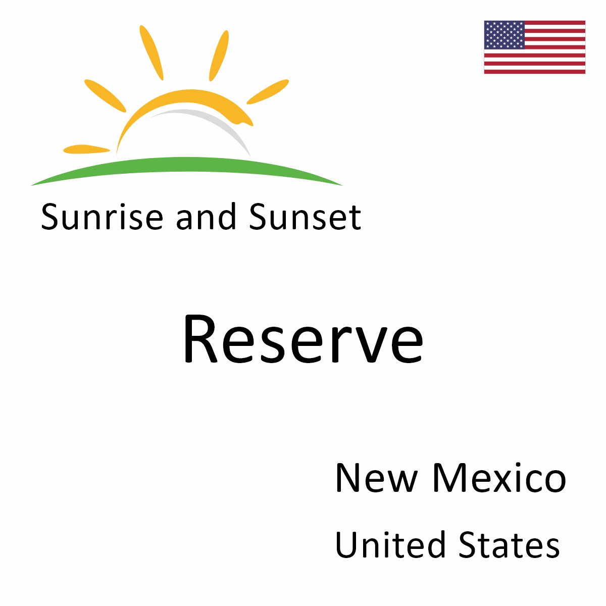 Sunrise and Sunset Times in Reserve - Sunset Sunrise In Reserve New Mexico Usa 