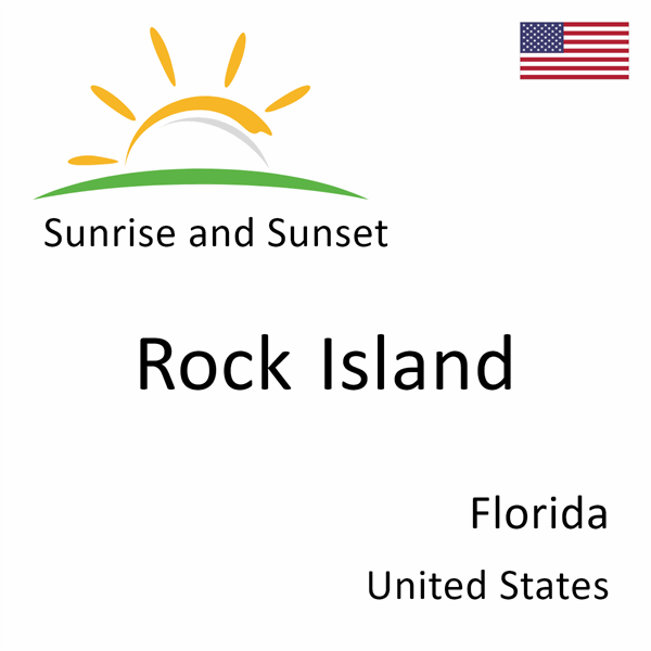 Sunrise and sunset times for Rock Island, Florida, United States