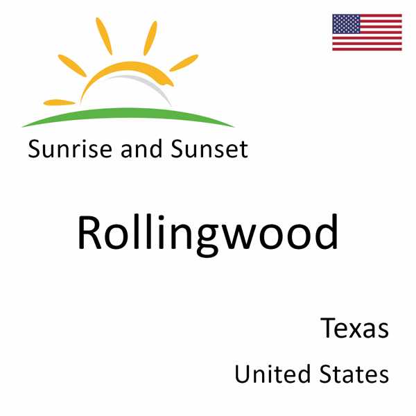 Sunrise and sunset times for Rollingwood, Texas, United States