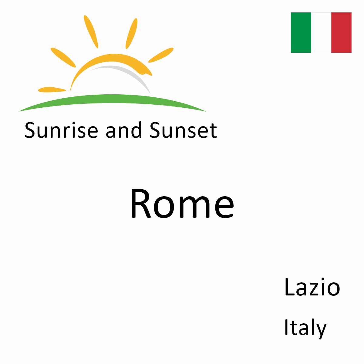 Sunshine Hours Rome Sunrise and Sunset Times in Rome, Lazio, Italy