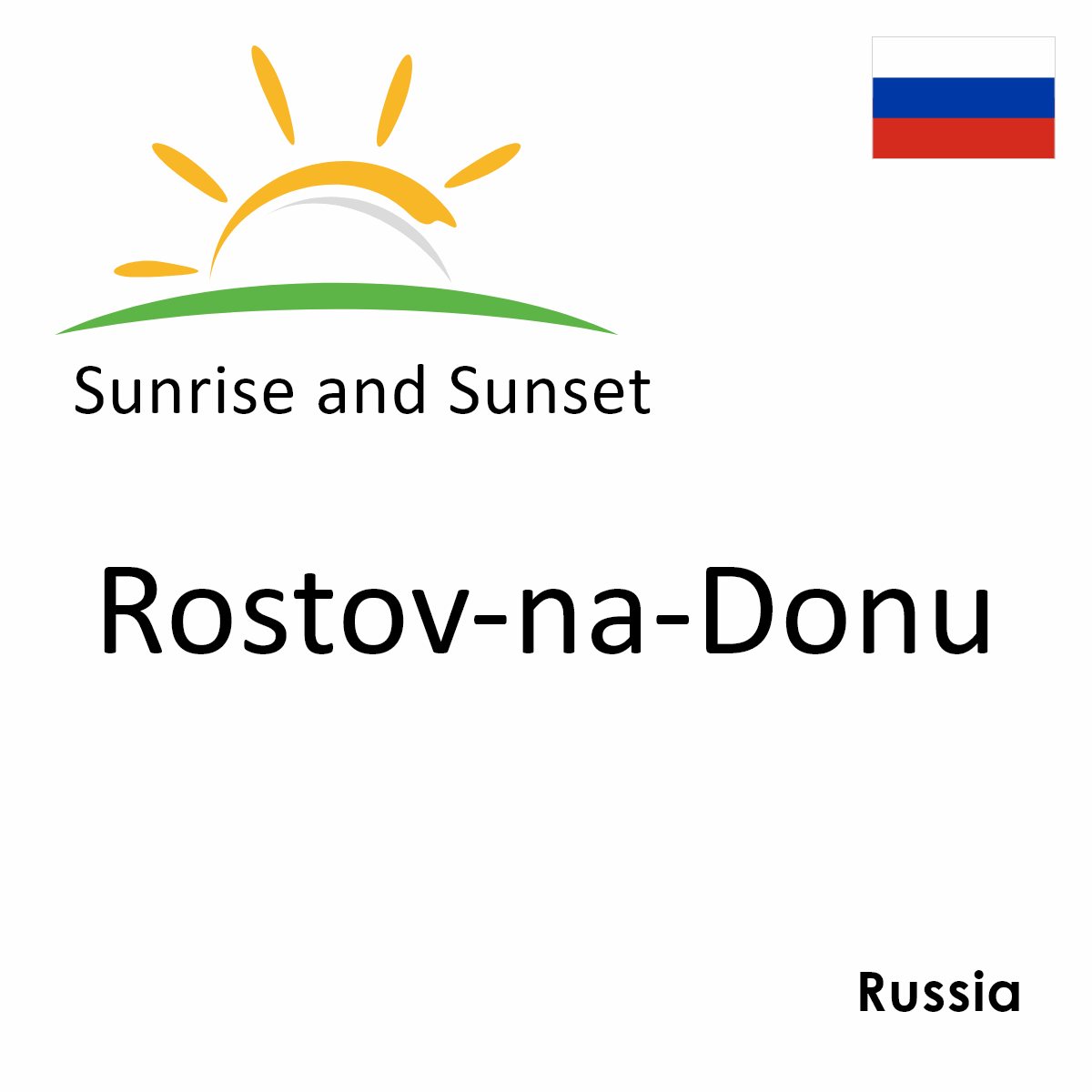 Sunrise and Sunset Times in Rostov-na-Donu, Russia