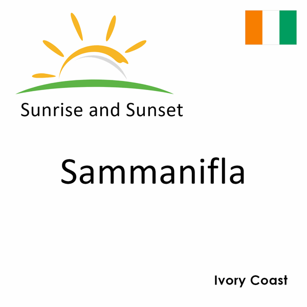 Sunrise and sunset times for Sammanifla, Ivory Coast