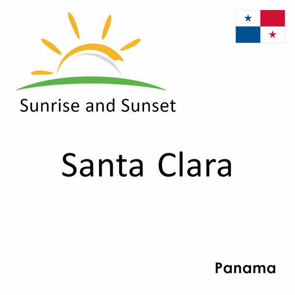 Sunrise and sunset times for Santa Clara, Panama