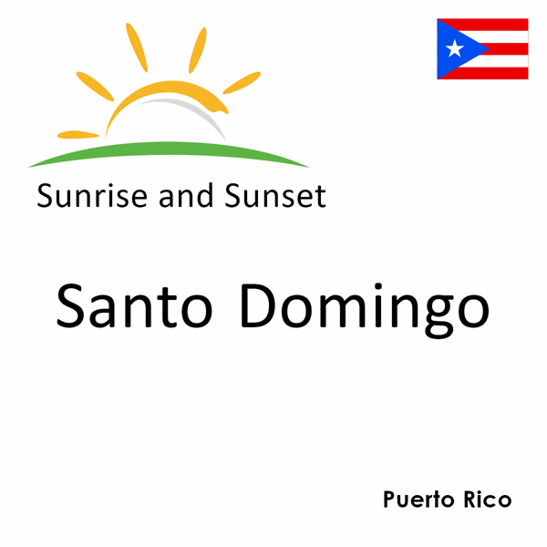 Sunrise and sunset times for Santo Domingo, Puerto Rico