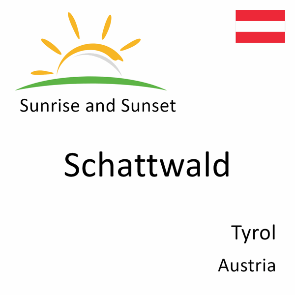 Sunrise and sunset times for Schattwald, Tyrol, Austria