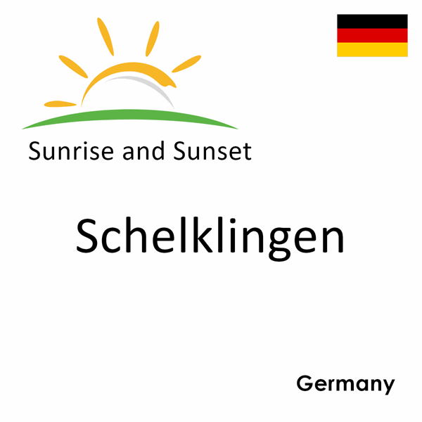 Sunrise and sunset times for Schelklingen, Germany