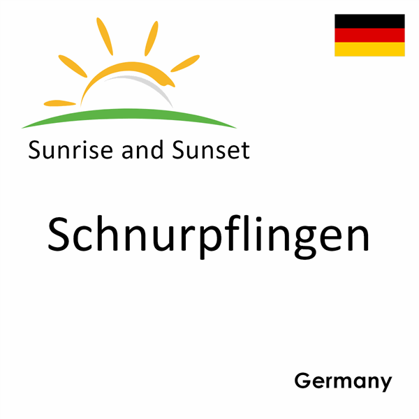 Sunrise and sunset times for Schnurpflingen, Germany