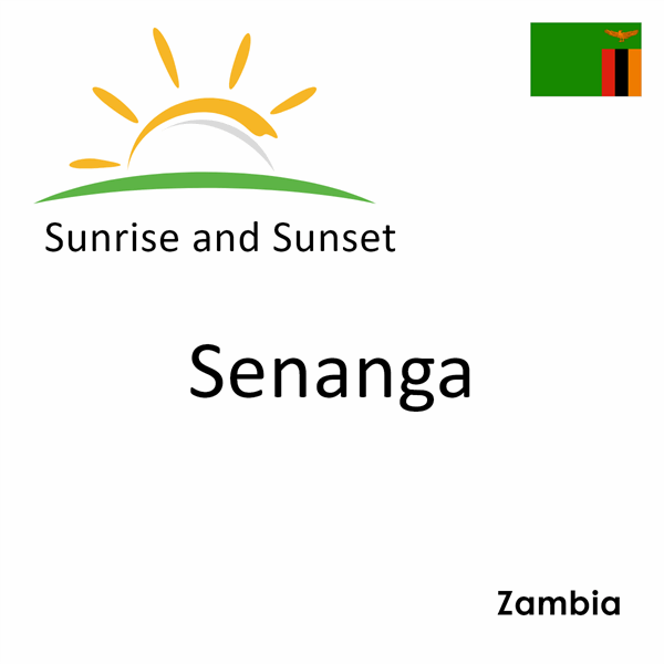 Sunrise and sunset times for Senanga, Zambia