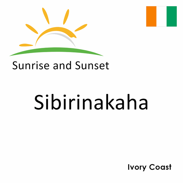 Sunrise and sunset times for Sibirinakaha, Ivory Coast