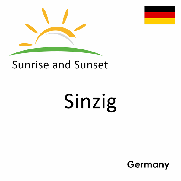 Sunrise and sunset times for Sinzig, Germany
