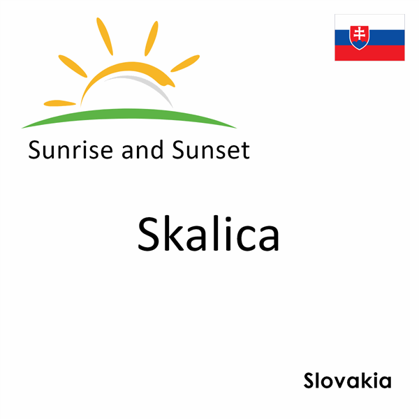 Sunrise and sunset times for Skalica, Slovakia