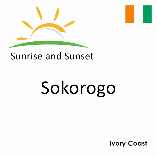 Sunrise and sunset times for Sokorogo, Ivory Coast