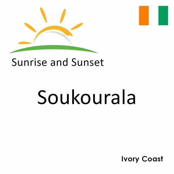 Sunrise and sunset times for Soukourala, Ivory Coast