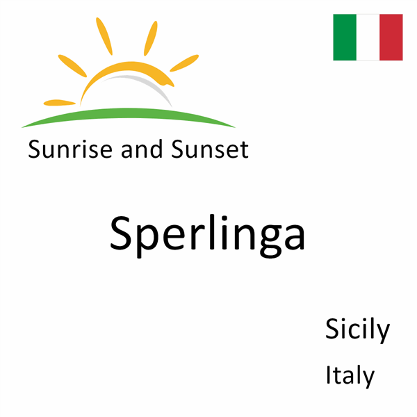 Sunrise and sunset times for Sperlinga, Sicily, Italy
