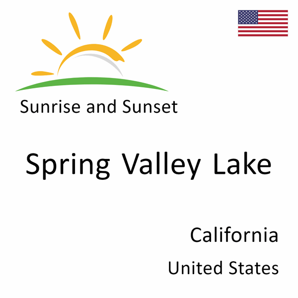 Sunrise and sunset times for Spring Valley Lake, California, United States