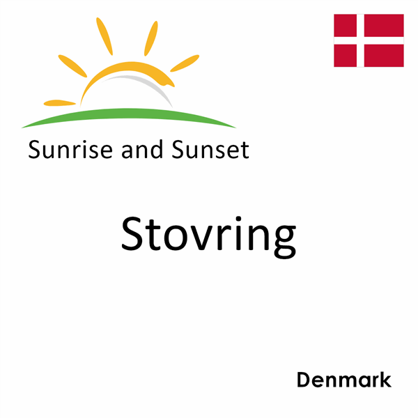 Sunrise and sunset times for Stovring, Denmark