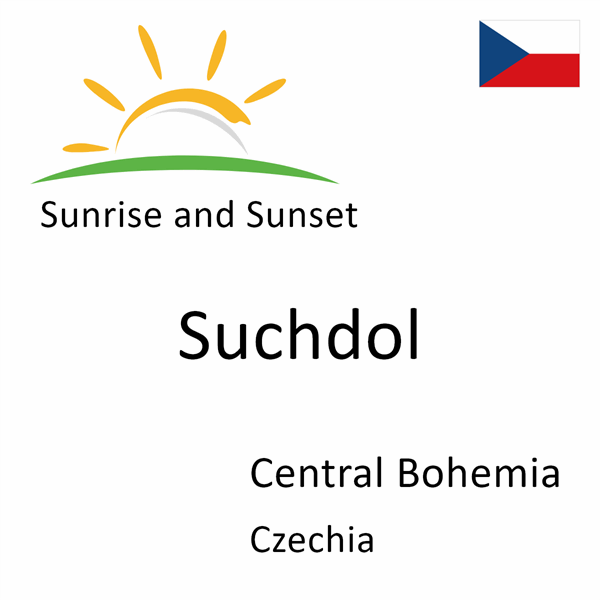 Sunrise and sunset times for Suchdol, Central Bohemia, Czechia