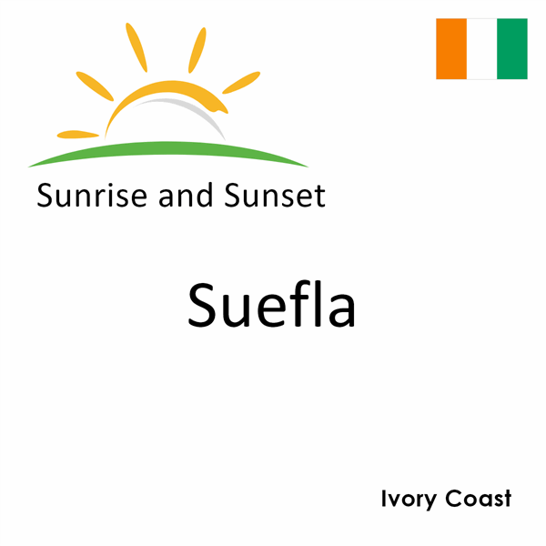 Sunrise and sunset times for Suefla, Ivory Coast