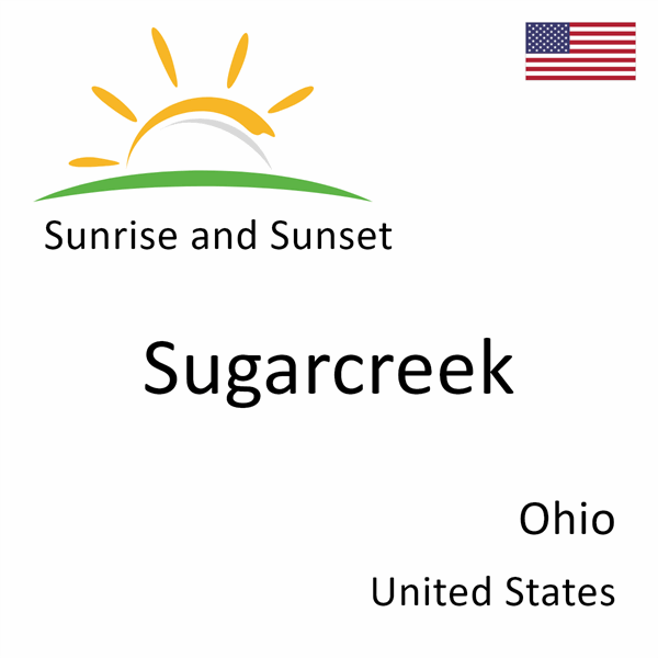 Sunrise and sunset times for Sugarcreek, Ohio, United States