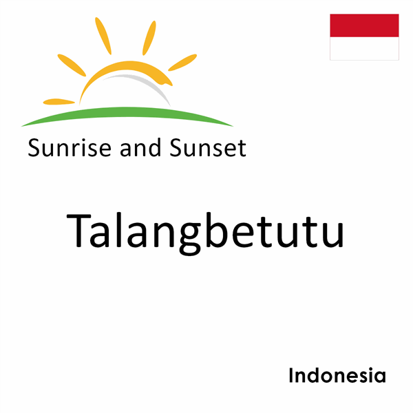 Sunrise and sunset times for Talangbetutu, Indonesia
