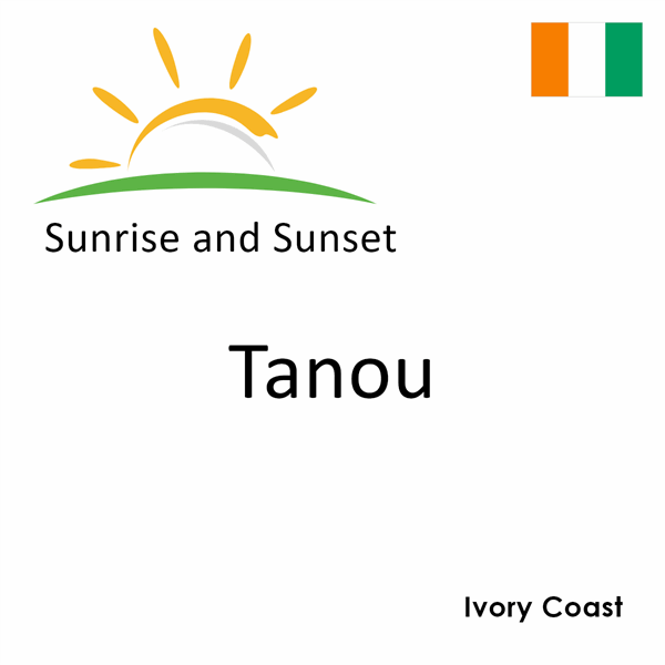 Sunrise and sunset times for Tanou, Ivory Coast