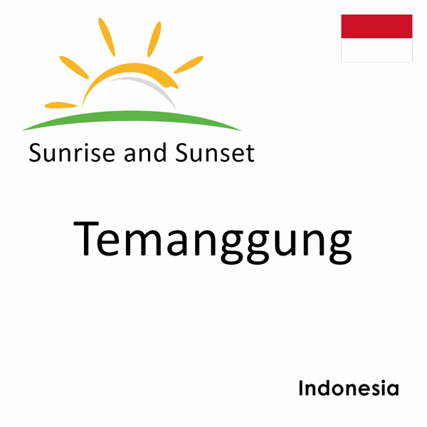 Sunrise and sunset times for Temanggung, Indonesia