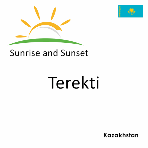 Sunrise and sunset times for Terekti, Kazakhstan